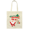 Merry Christmas, Ho Ho Ho, Love Christmas Canvas Tote Bag