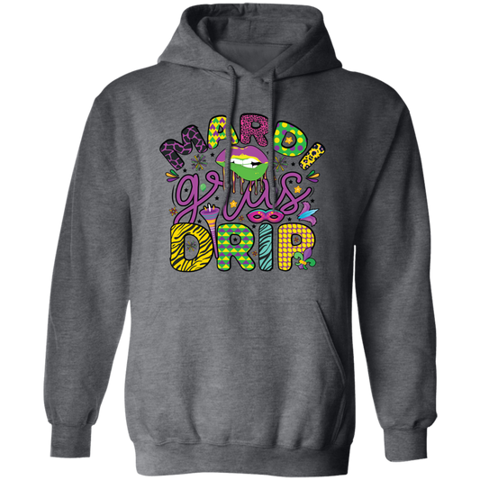 Mardi Gras Drir, Mardi Gras Holiday, Mardi Gras Day Pullover Hoodie