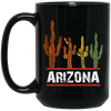 Arizona US State, Cactus Retro, Love Cactus, Best Of Cactus, Love Arizona Black Mug