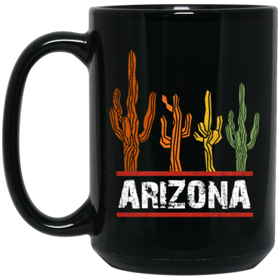 Arizona US State, Cactus Retro, Love Cactus, Best Of Cactus, Love Arizona Black Mug