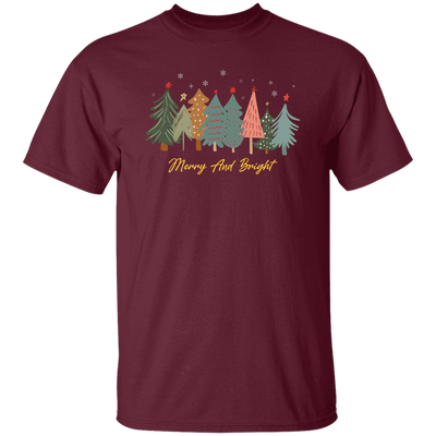 Merry And Bright, Christmas Tree, Merry Christmas Unisex T-Shirt