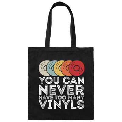 Retro Vinyl LP Record, Vintage Vinyls gift Canvas Tote Bag