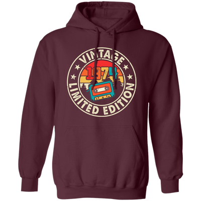 Vintage 1974, Limited Edition, Retro 1974, Cassette Lover Pullover Hoodie