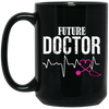 Doctor Gifts, Medical Student, Future Doctor, Doctor Student Gift Black Mug