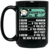 Accountant Hourly Rate, Funny Accountant, Best Of Accountant Black Mug