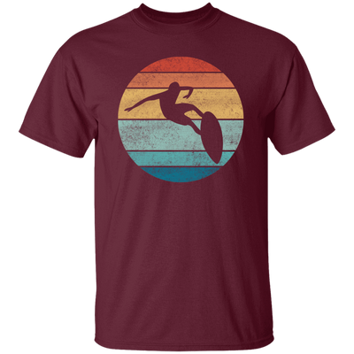 Surfing Distressed Beach, Vintage Surfer, Retro Surf Unisex T-Shirt