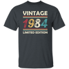 Vintage Birthday, 1984 Birthday, Retro 1984, Retro Birthday Unisex T-Shirt