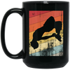 Skirter Motif, Great Gift Parkour, Freerunning For Parkour, Freerunners Lover Vintage Black Mug