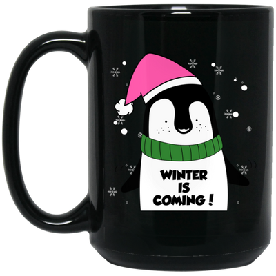 Winter Is Coming, Penguin Christmas, Love Winter, Merry Christmas, Trendy Chrismas Black Mug