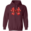 Red Bow, Christmas Light, Love Xmas, Bling Christmas Christmas Pullover Hoodie