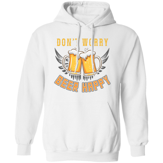 Don't Worry, Beer Happy, Cheer Up, Beer Retro Pullover Hoodie