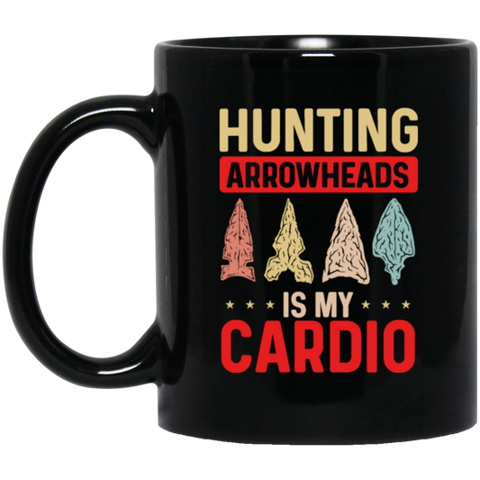 Arrowhead Lover Gift, Arrowhead Hunting, Tennessee Artifacts Black Mug