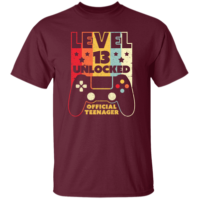 Level 13 Unlocked, Official Teenager 13th, Funny Birthday Gift, Best 13th Unisex T-Shirt