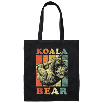 Koala Bear Vintage Retro Koala Gift Canvas Tote Bag