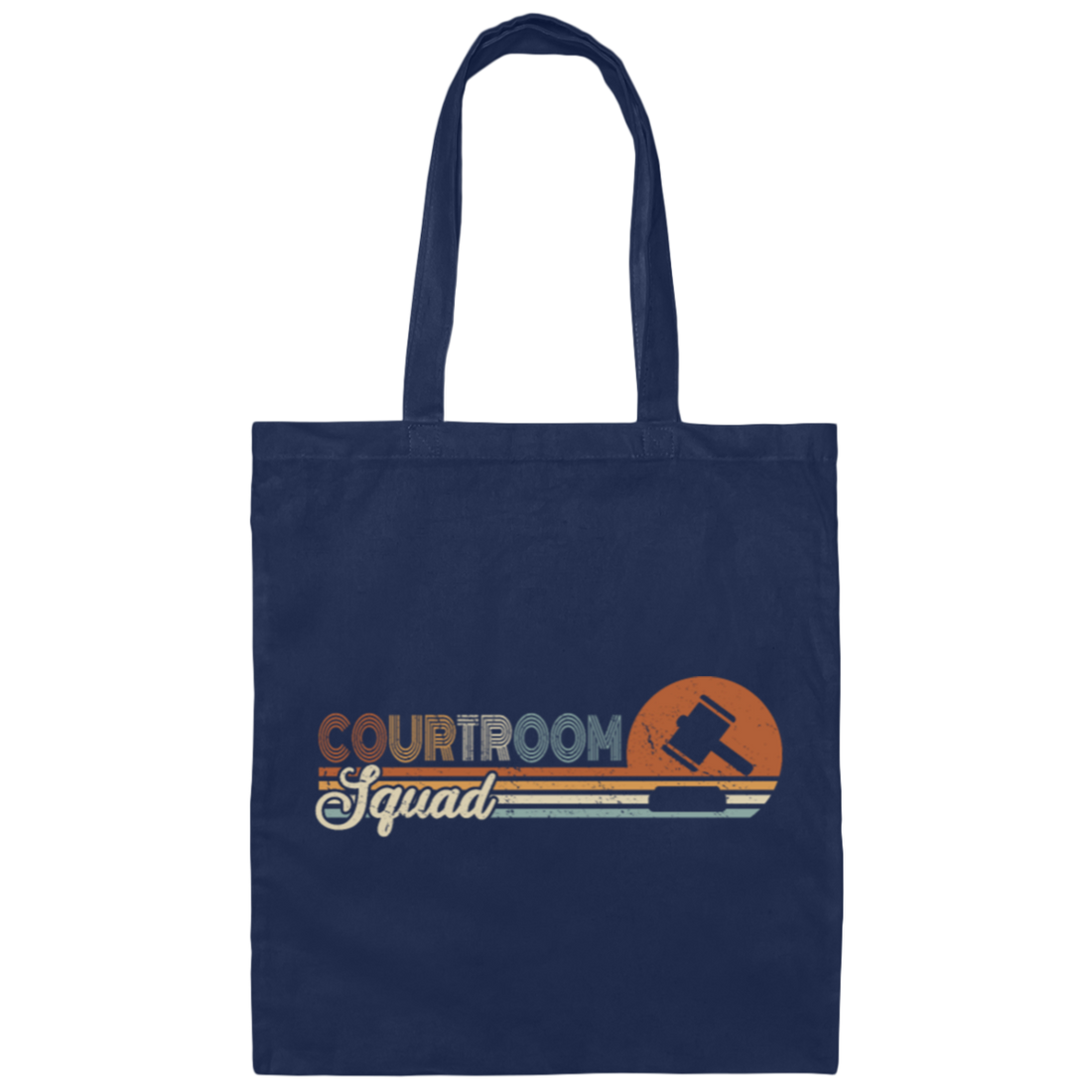 Courtroom Retro Gift Squad Law School Canvas Tote Bag