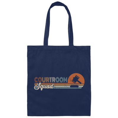 Courtroom Retro Gift Squad Law School Canvas Tote Bag