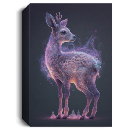 Galaxies Baby Deer, Spirals In Space, Nebulae Deer, Mysthery Deer Canvas