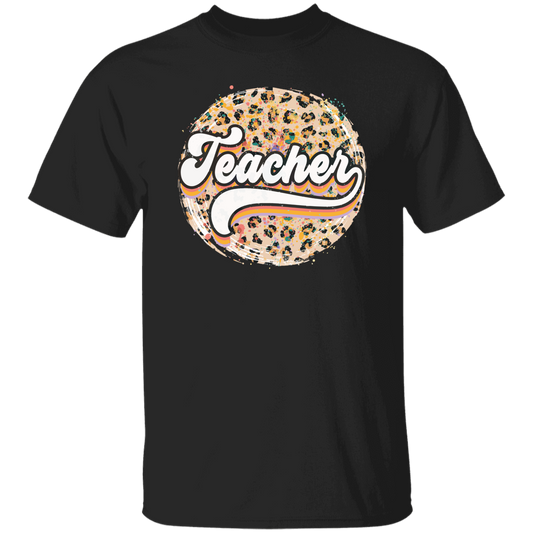 Teacher, Leopard Teacher, Baseball, Leopard Baseball Unisex T-Shirt