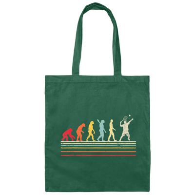 Retro Tennis, Funny Tennis Retro Style Canvas Tote Bag