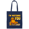 Bearded Dragons, I Am Watching You, Gold Frog, Frog Watching You Canvas Tote Bag