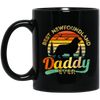 Newfoundland, Dad Love Gift, Best Daddy Dog Ever, Retro Love Dog Gift Black Mug