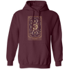 The Tarot Moon, Tarot Card, Moon Tarot, Moon Card Pullover Hoodie