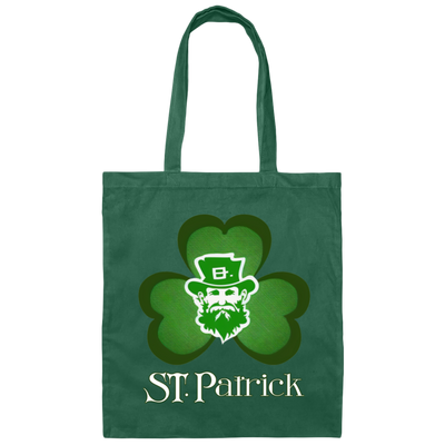 St Patrick Lover, Shamrock Gift, Lucky Leaves, Patrick Man, Patrick Day Canvas Tote Bag