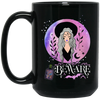 Beware, Mystery Girl, Love The Moon And Stars, Blink Background Black Mug