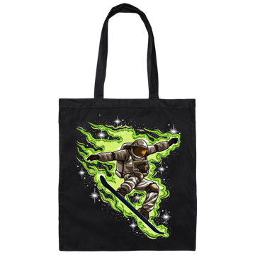 Galaxy Winter Universe, Snowboard Astronaut, Love Astronaut Gift Canvas Tote Bag