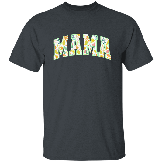 Mama Gift, Floral Mama, Mama Varsity, Mama Design, Mother's Day-green Unisex T-Shirt