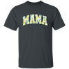 Mama Gift, Floral Mama, Mama Varsity, Mama Design, Mother's Day-green Unisex T-Shirt