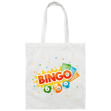 Congratulation Bingo, Love Bingo, Bingo Ticket Lover Canvas Tote Bag