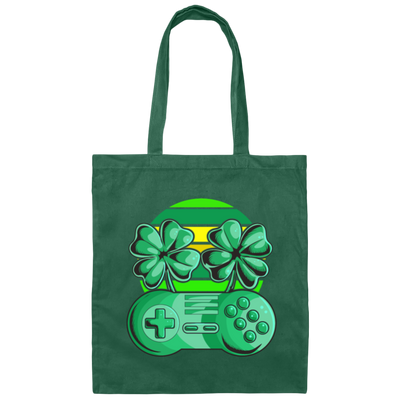 Retro Patrick Day, Lover My Shamrock, Love Patrick And Play Game Canvas Tote Bag