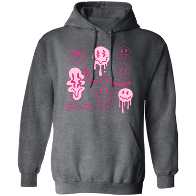 Radiate Positivity, Groovy Smile Face, Radiate Positivity Energy Pullover Hoodie