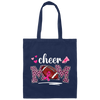 Mom Gift, Cheer Mom, American Football Gift, Rugby Football, Mom Love Sport Canvas Tote Bag
