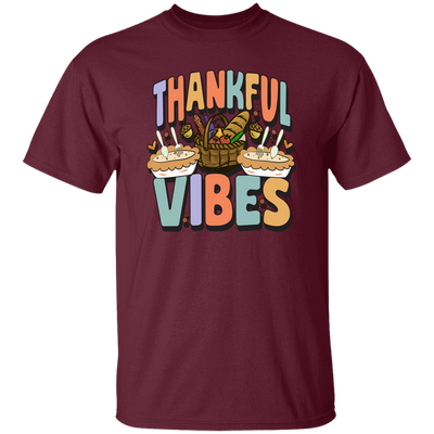 Thankful Vibes, Thanksgiving Day, Fall Vibes, Autumn Unisex T-Shirt