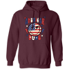 American Dude, Proud Of America, American Smile, Retro American Pullover Hoodie