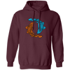 Koi Fish, Two Fishes Together, Good Luck, Prosperity, Perseverance Pullover Hoodie