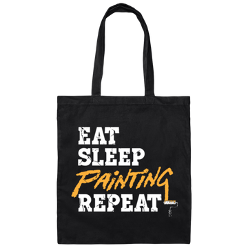 My Life Is Painting, Eat Sleep Painting Repeat, Best Painting Canvas Tote Bag