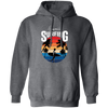 Hawaii Surfing, Retro Beach, Surfing Beach Vintage Pullover Hoodie