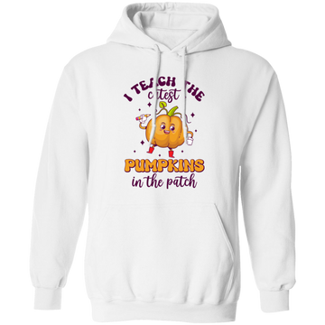 I Teach The Cutest Pumpkins In The Patch, Love Fall Pullover Hoodie