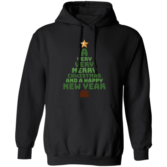 Christmas Tree, Wish For Christmas, Merry Christmas, Trendy Christmas Pullover Hoodie