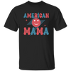 Mama American, Groovy Mama, Retro Mama, Smile Icon Unisex T-Shirt