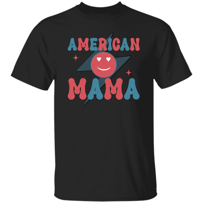 Mama American, Groovy Mama, Retro Mama, Smile Icon Unisex T-Shirt