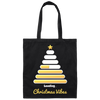 Christmas Tree, Golden Xmas Tree, Loading Xmas Tree, Merry Christmas, Trendy Chrismas Canvas Tote Bag