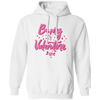 Be My Valentine, Love Valentine, Valentine Gift, Pink Heart, Valentine's Day, Trendy Valentine Pullover Hoodie