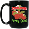 Feeling Berry Good, Feel Very Good, Cute Berry, Merry Christmas, Trendy Christmas Black Mug