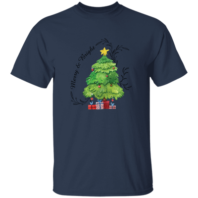 Merry And Bright, Christmas Tree, Love Christmas Unisex T-Shirt