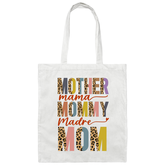 Mother's Day Gifts, Mama Groovy, American Mom, Madre, Mommy Canvas Tote Bag