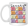 Mama Day, Spooky Mama, Mother's Day, Groovy Mama White Mug